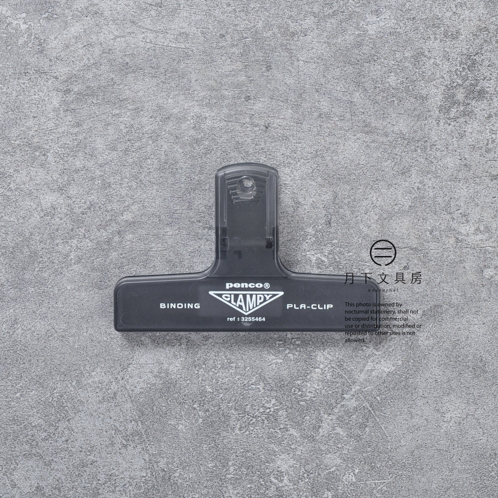 T-590 | HIGHTIDE penco CLAMPY 透明塑膠夾子 (黑色)