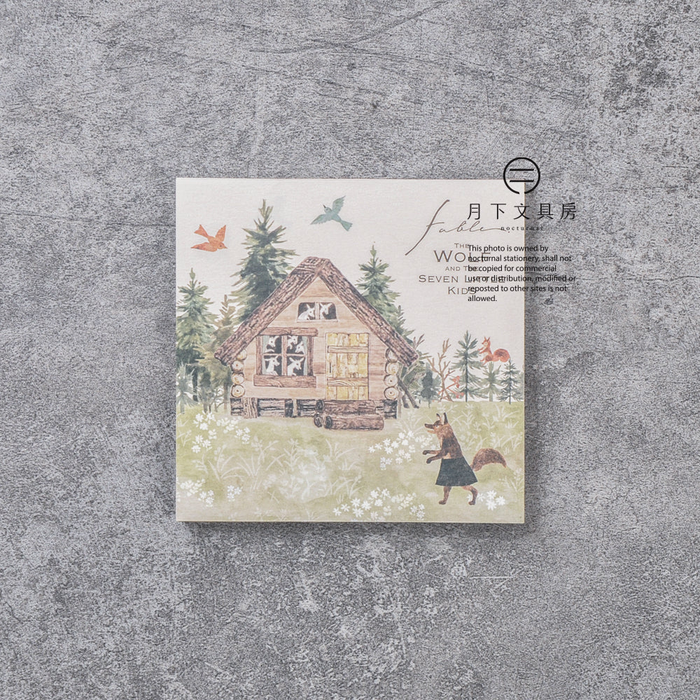 T-628 | NB社 NUKU 便條紙 (狼與小山羊)