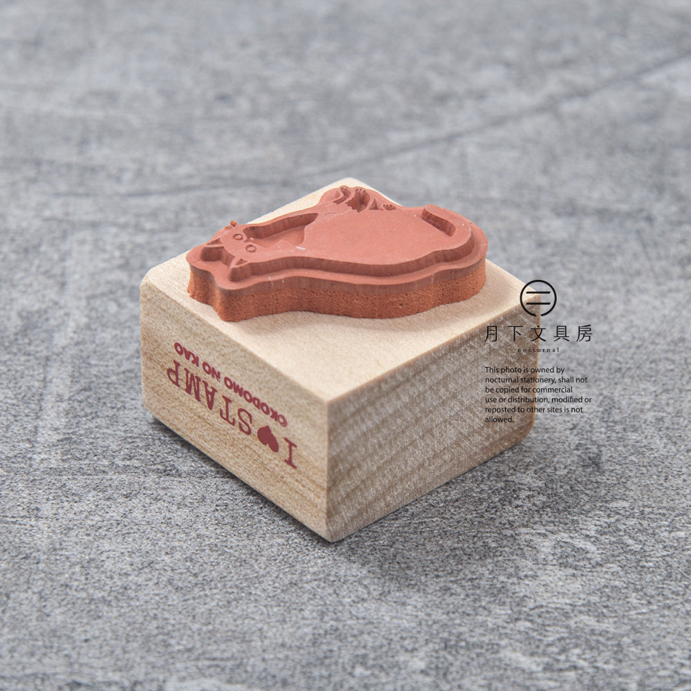 T-634 | KODOMO NO KAO I LOVE STAMP 印章系列 (靴下貓)