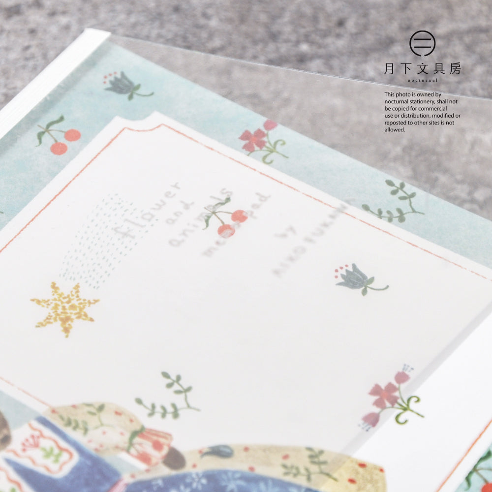 T-639 | 表現社 x 布川愛子 特厚便條本 (flower and animals)