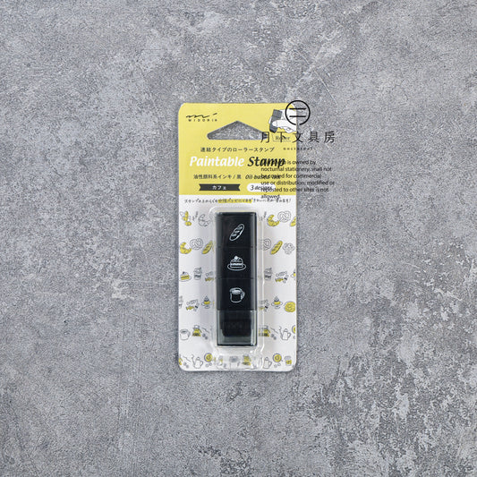 T-652 | MIDORI Paintable Stamp Roller 浸透印 (咖啡店)