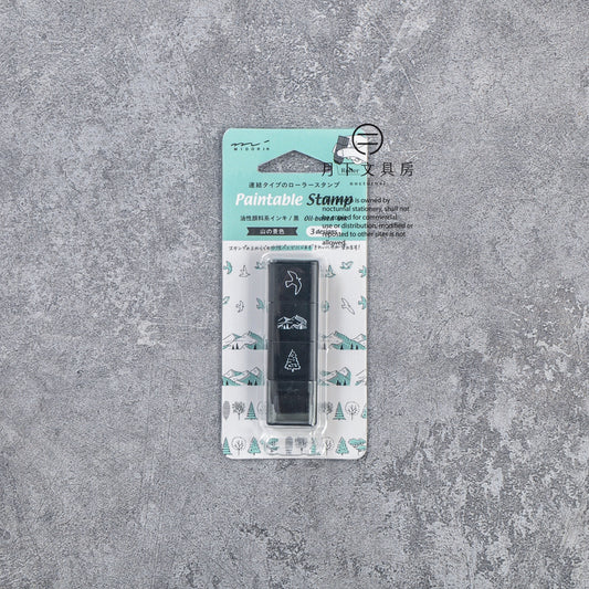 T-656 | MIDORI Paintable Stamp Roller 浸透印 (山景)