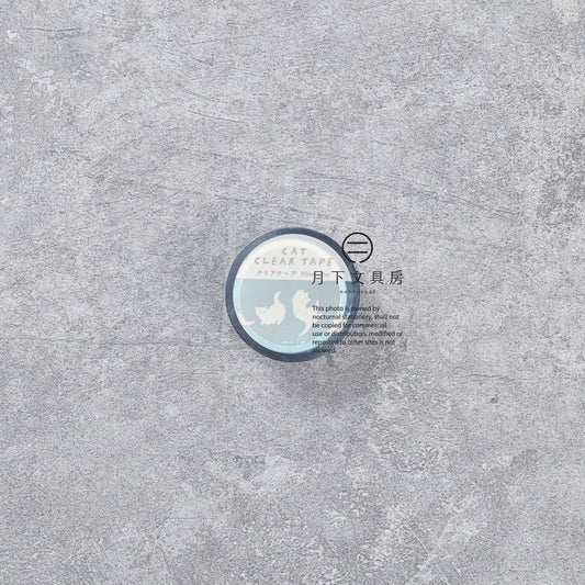 T-884 | RYU-RYU x mula 30mm 透明膠帶 (波卡貓)