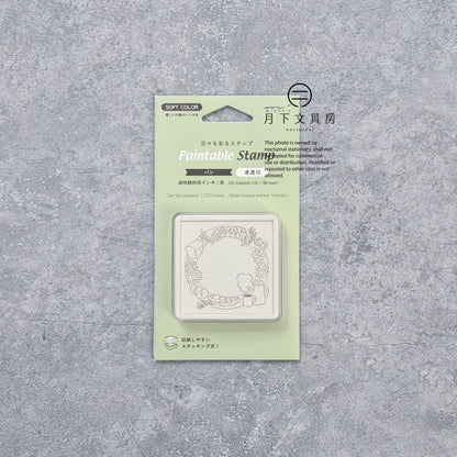 T-895 | MIDORI Paintable Stamp SOFT COLOR 浸透印 (麵包)