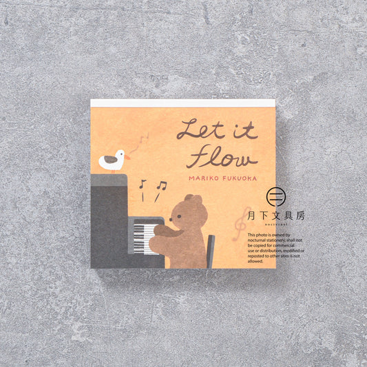 T-971 | 表現社 x 福岡麻利子 特厚便條本 (Let it flow)