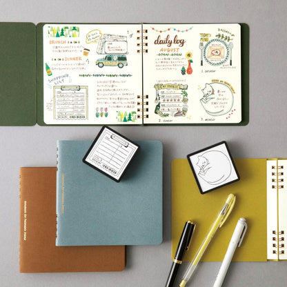 B-10 | MIDORI Notebook for Paintable Stamp 浸透印專用筆記簿