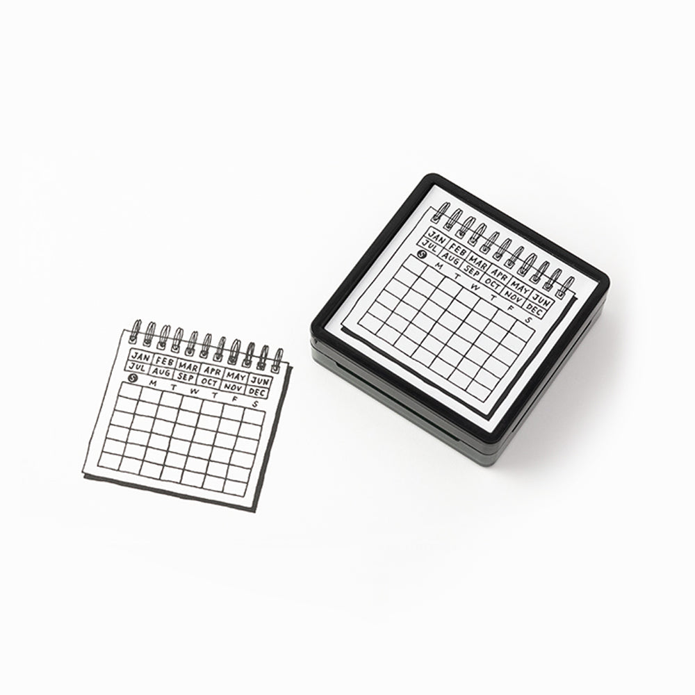 T-114 | MIDORI Paintable Stamp 浸透印 (月曆)