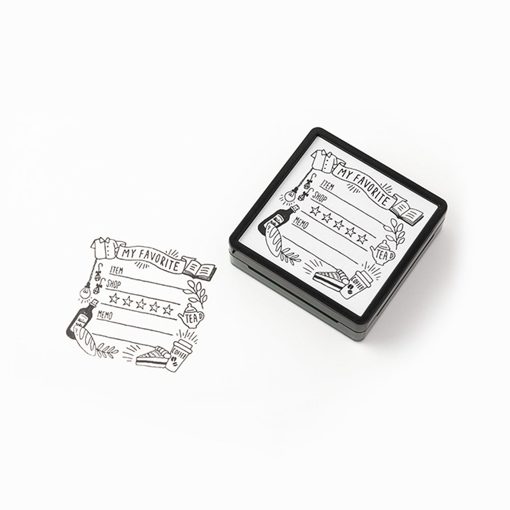 T-115 | MIDORI Paintable Stamp 浸透印 (心頭好)