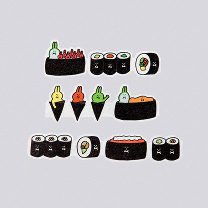 T-147 | AIUEO katanuki 和紙膠帶 (海苔巻)