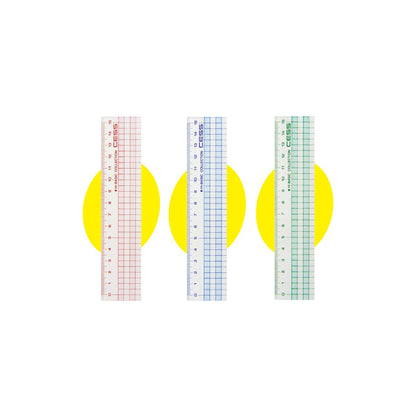 T-187 | LEMON CESS 亞加力方眼直尺