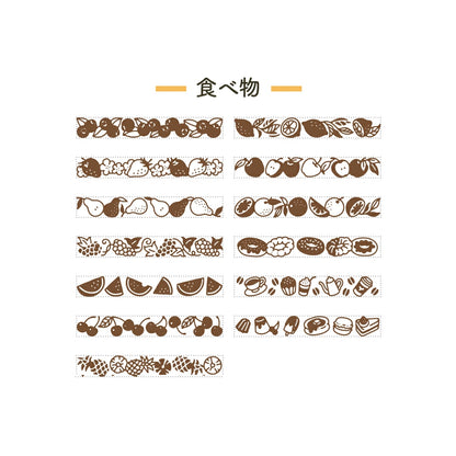 T-221C | SHACHIHATA 橡皮回轉印章 (食物)