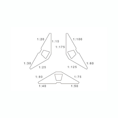 T-251 | YUAN DESIGN STUDIO T³ Scale Ruler