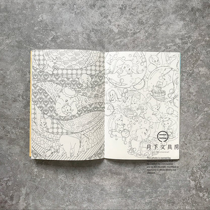 B-06B | SHOWA NOTE 填色冊 (經典童話角色)