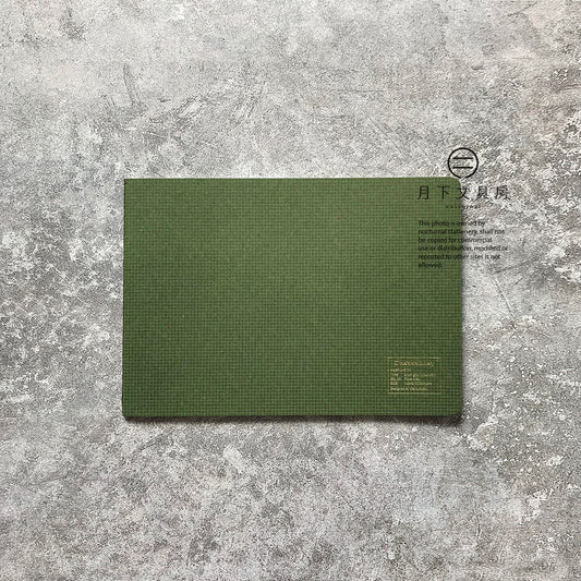 B-20A | kleid stationery Notes 2mm方眼 橫向筆記簿 (草綠)