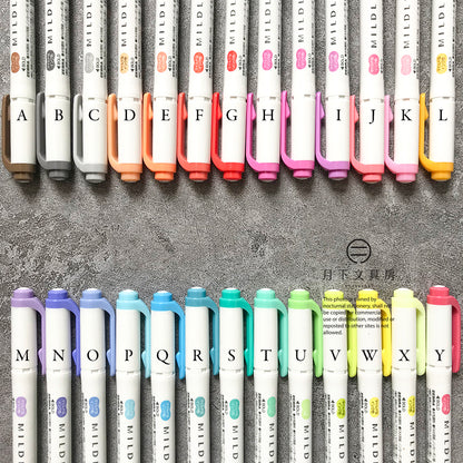 P-04 | ZEBRA MildLiner 淡色系雙頭螢光筆