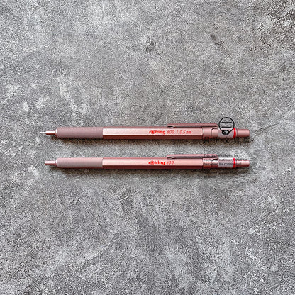 P-150 | ROTRING 600系列 鉛芯筆 0.5mm / 原子筆 特別版 (玫瑰金)