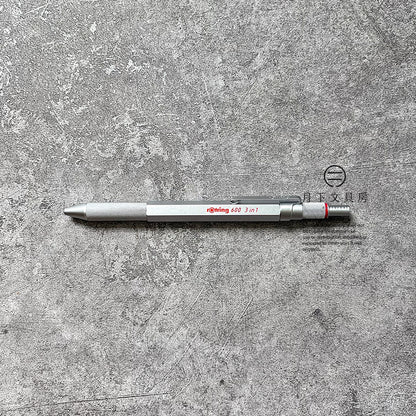 P-186 | ROTRING 600系列 MULTI PEN 3in1 (銀色)