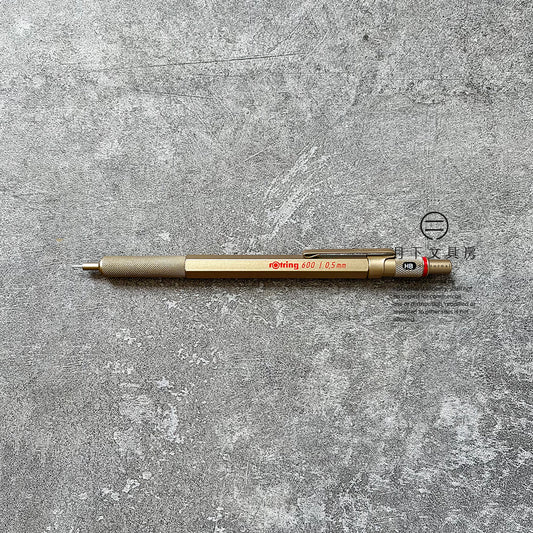 P-205 | ROTRING 600系列 鉛芯筆 0.5mm 特別版 (香檳金)