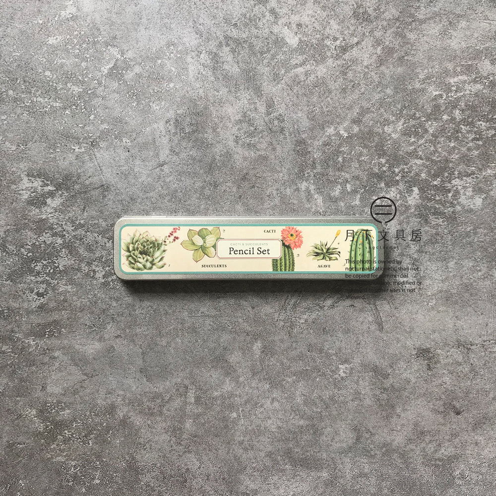 P-33B | CAVALLINI PAPERS & CO. 多肉植物主題鉛筆套裝 (10支裝)