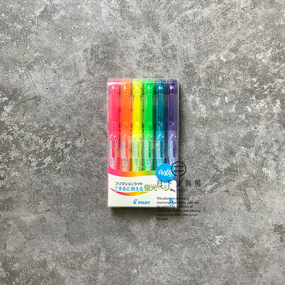 P-86A | PILOT Frixion Light 可擦式螢光筆 (6色組-標準色)