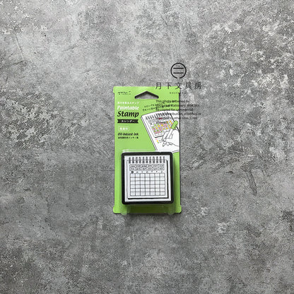T-114 | MIDORI Paintable Stamp 浸透印 (月曆)