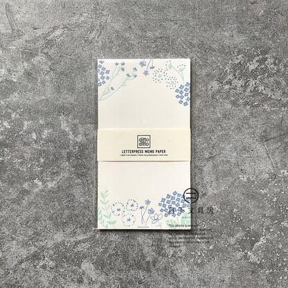 T-134C | ditto ditto 一筆箋便條紙 (floral)