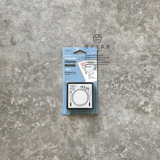 T-62 | MIDORI Paintable Stamp 浸透印 (是日菜單)